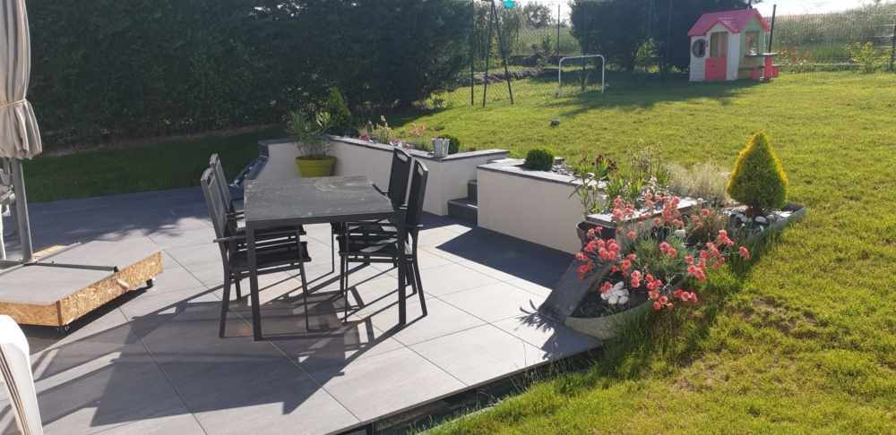 Terrasse extérieure - Dalles sur plots - 21120 SPOY
