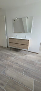 Double vasque avec miroir