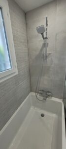 Baignoire et douche moderne